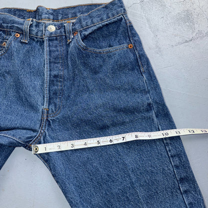 Levis 501 Vintage 80s USA XX Straight Leg Jeans Blue Med Wash 30x32 Act 26x28