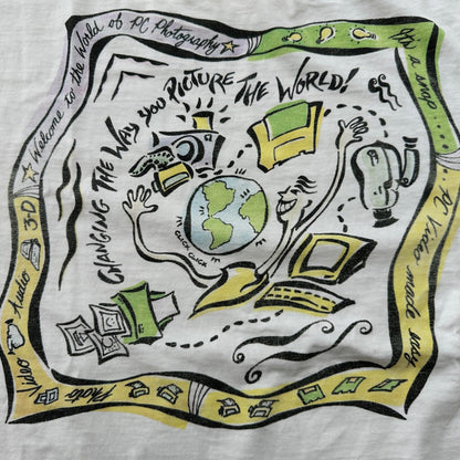 Computer PC Windows MGI Software Tech Vintage T Shirt 90s Y2K Paint Art Hanes