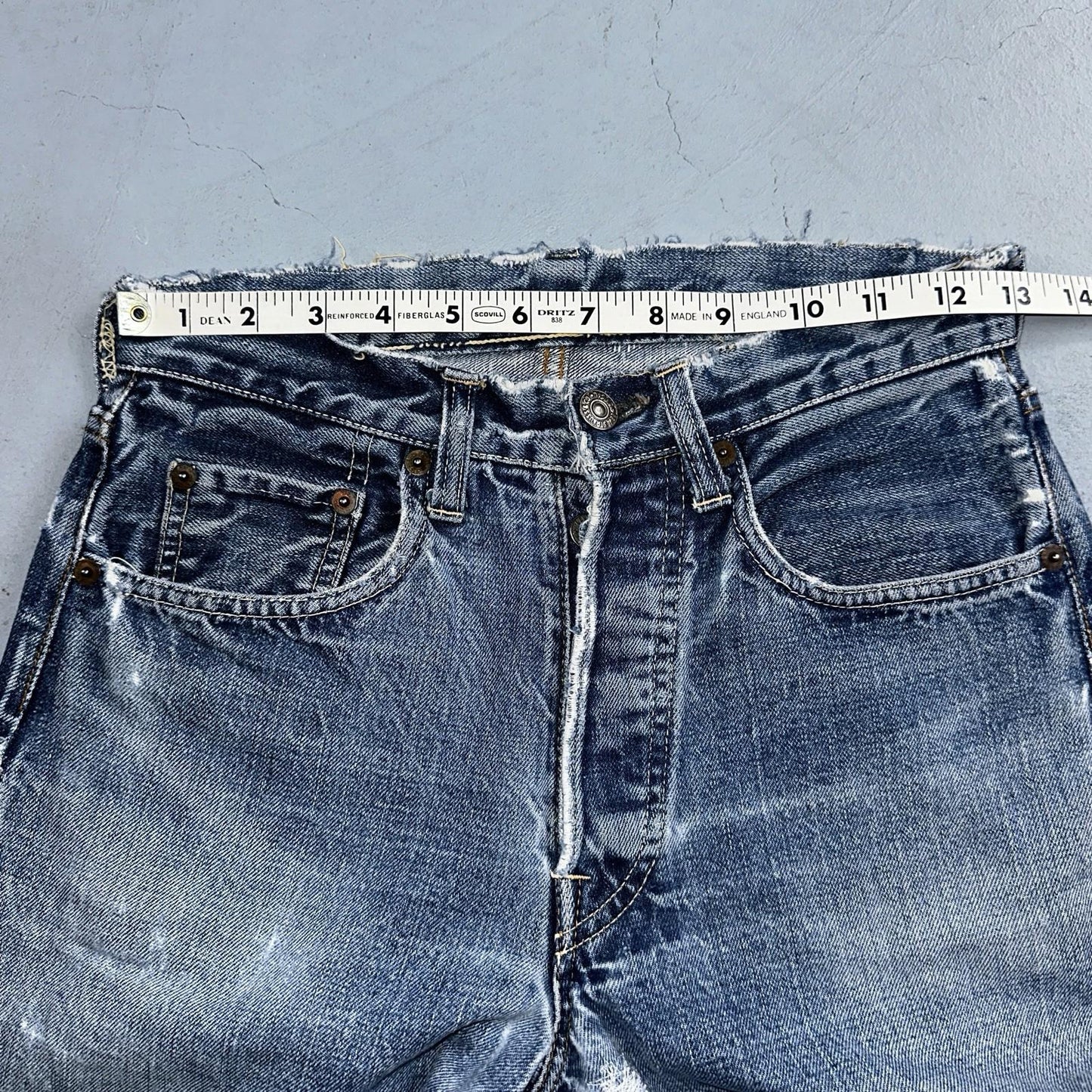 Levis 501 Big E Vintage 60s Redline Selvedge USA XX 1960s Jeans 66 Act 26x31