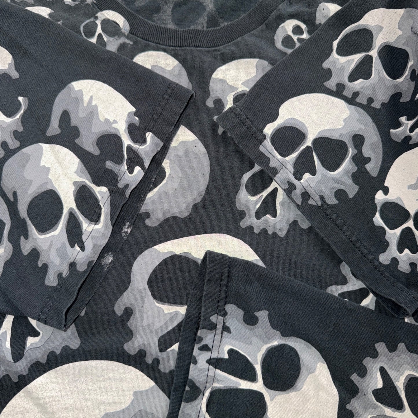 Vintage 90s 1992 Liquid Blue Chris Pinkerton Skull Graphic T Shirt Mens L Rare