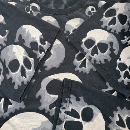 Vintage 90s 1992 Liquid Blue Chris Pinkerton Skull Graphic T Shirt Mens L Rare
