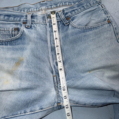 Levis 501 Vintage 80s Redline Selvedge USA XX Jeans Light Wash 34x32 Act 32x29