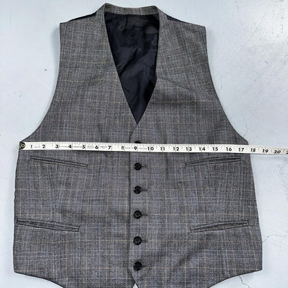 VTG Mens 3 PC Suit 42 Jacket Coat Pants Vest Plaid Rockabilly 70s 1970s Brown