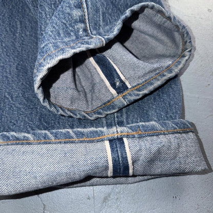 Levis 501 Vintage 80s Redline Selvedge USA XX Jeans Light Wash 38x40 Act 36x29