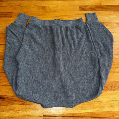 Vintage Jantzen Men’s Large Cardigan Gray Sweater Kurt Cobain 1980s 80s Rare