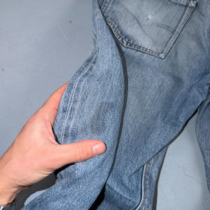 Levis 501 Vintage 80s Redline Selvedge USA XX Jeans Light Wash 33x34 Act 30x30