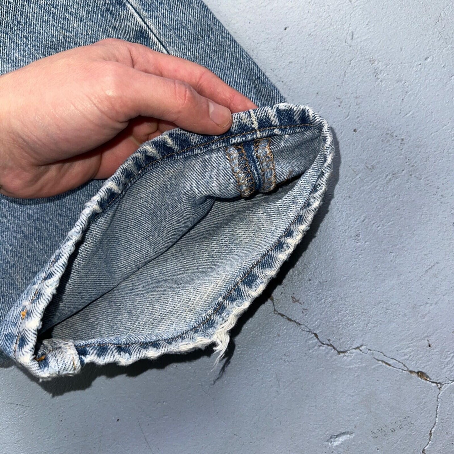 Levis 501 Vintage 90s Mexico Straight Leg Jeans 38x30 Y2K Light Wash Act 37x29