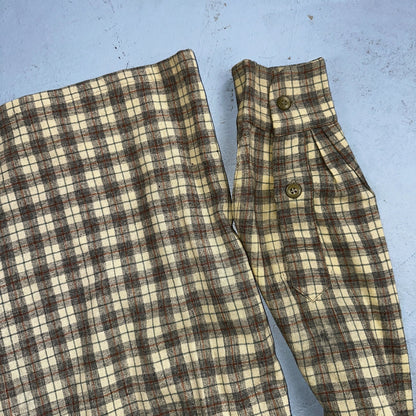 Pendleton VTG Board Shirt Plaid 100% Wool Button Down Size M Plaid 1960s Camp