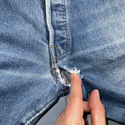 Levis 501 Vintage 80s Redline Selvedge USA XX Jeans Med Wash 35x38 Act 32x33