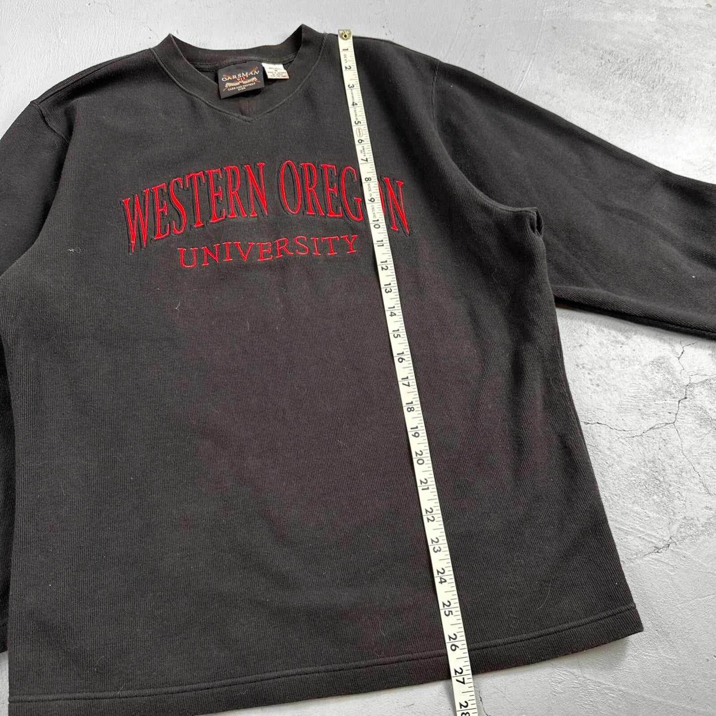 Vintage Oarsman Western Oregon University Crewneck Sweatshirt Thick Shirt M