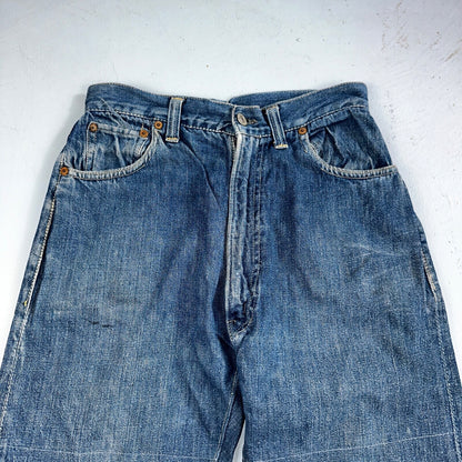 Levis 701 Big E Vintage 50s Redline Hidden Rivets USA 1950s Jeans 501 Act 26x29