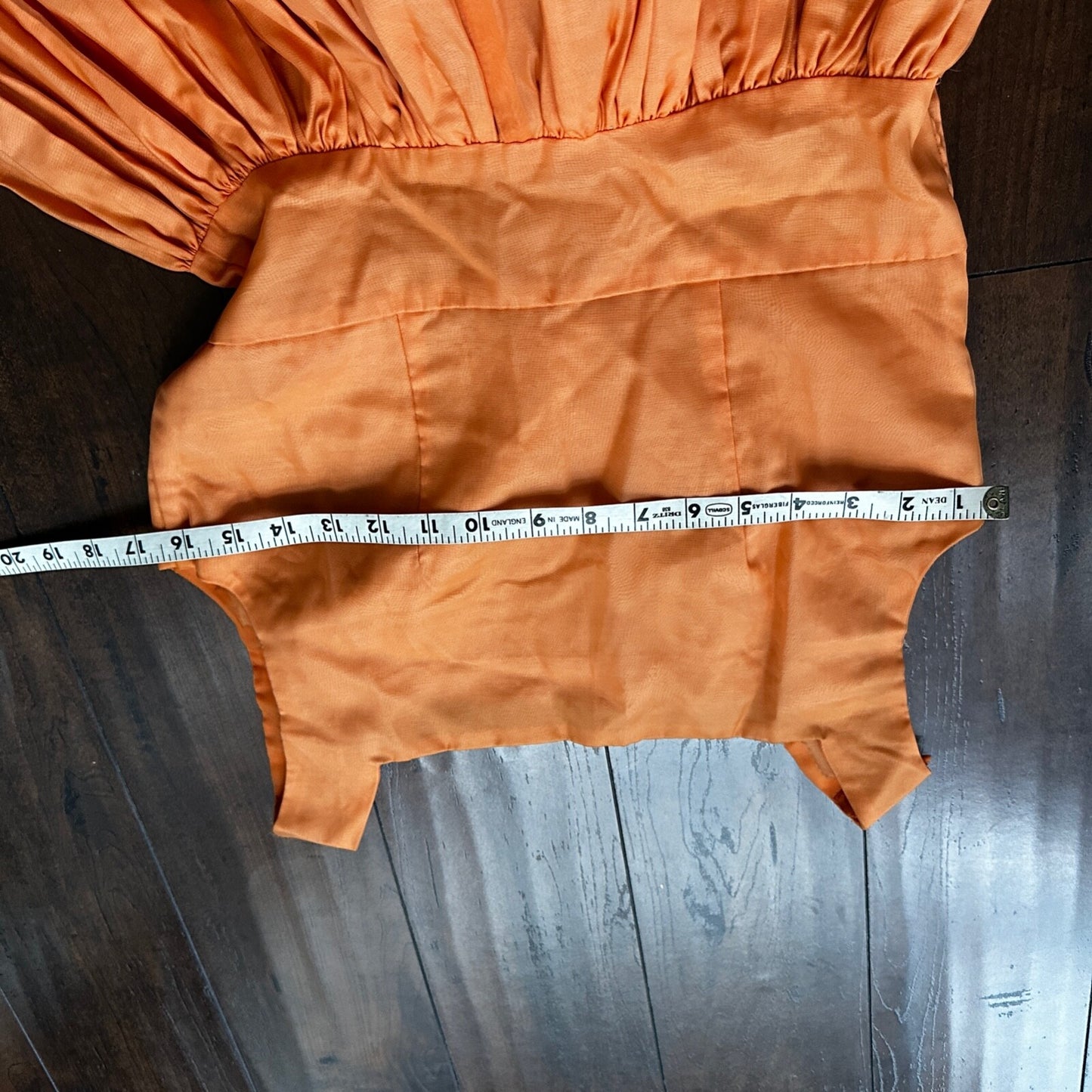 Vintage USA Rockabilly Womens Dress Orange Skirt 60s 70s Top Bottom Church Summe