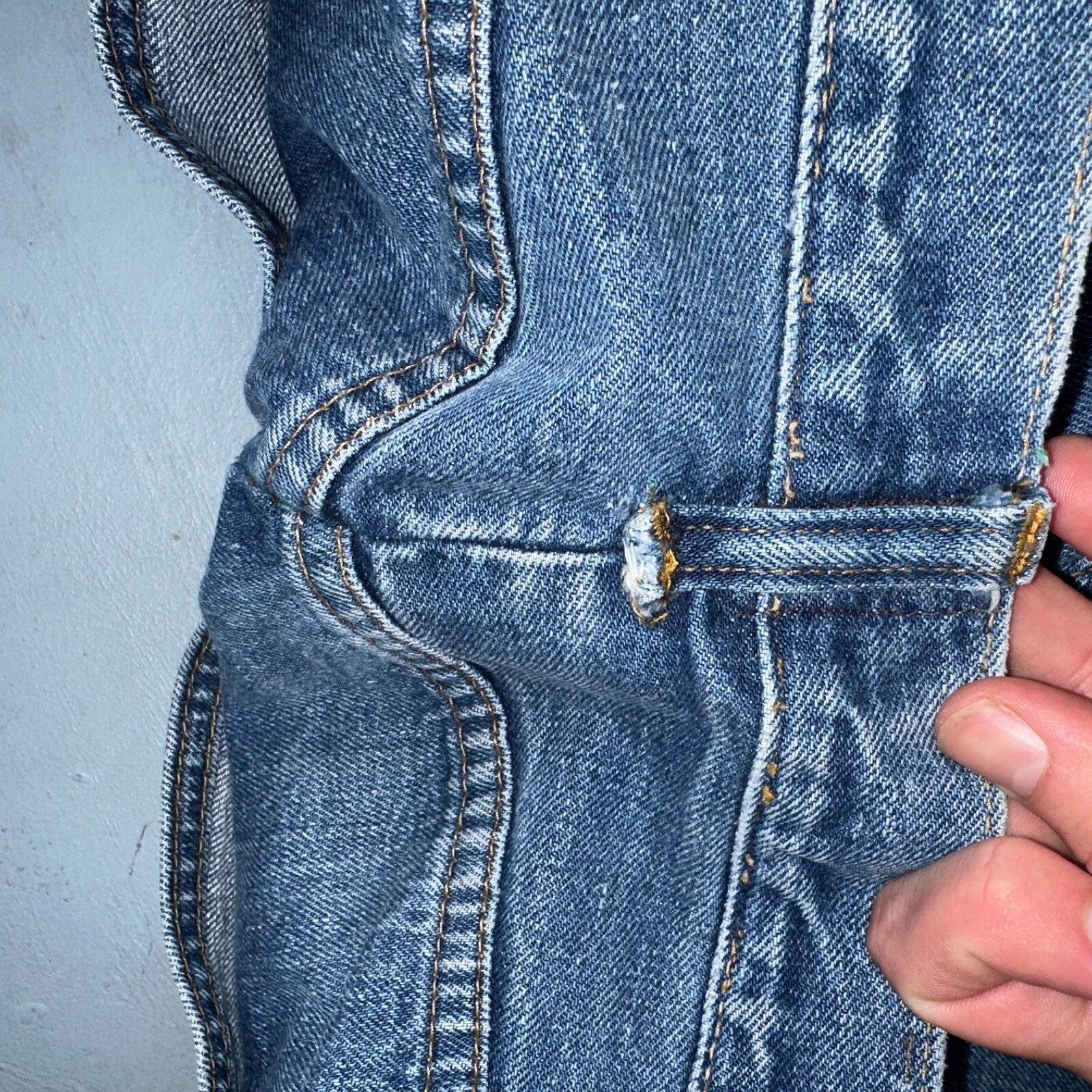 Levis 501 VTG 70s SS Redline Selvedge Jeans XX Med Wash 27x31 Tailored Altered