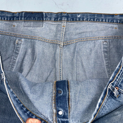 Levis 501 Vintage 90s USA XX Straight Leg Jeans Blue Light Wash 60x30 Act 56x27