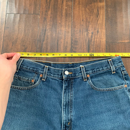 Levis 550 Vintage 90s Relaxed Fit Blue Denim Jeans Size 36X34 Act 33x32