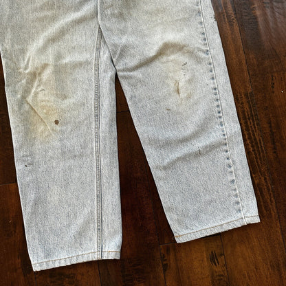 Vintage Calvin Klein Jeans Mens 34 Blue Stonewash 1990s USA 90s 31x27 Light