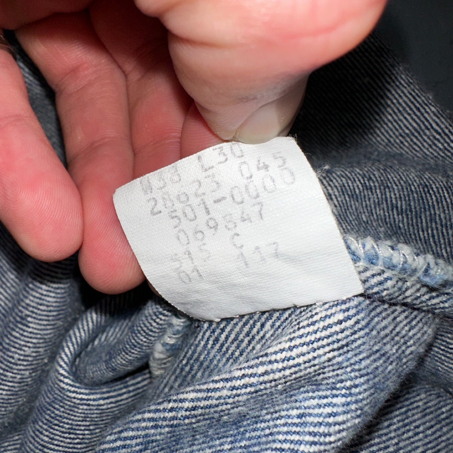 Levis 501 Vintage 80s USA XX Straight Leg Jeans Blue Med Wash 38x30 Act 35x26