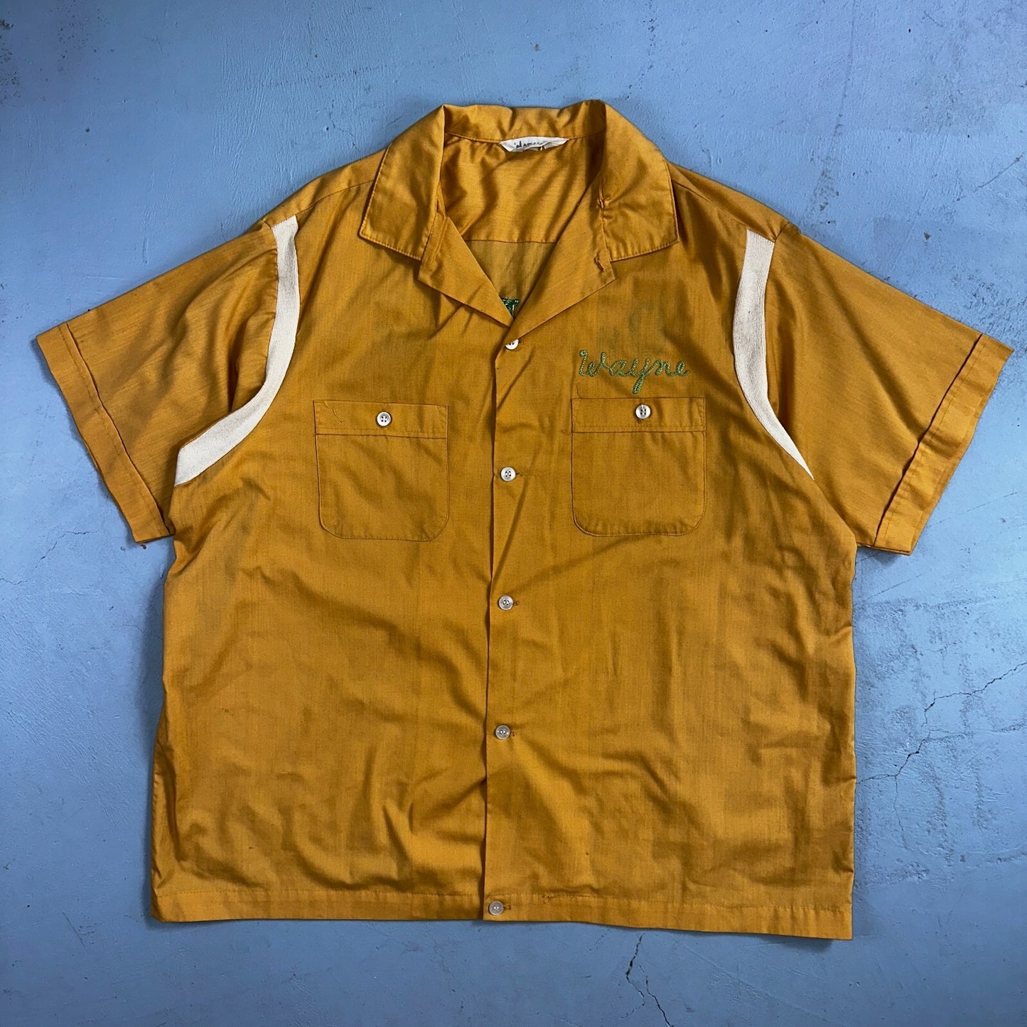 1960s Chain Stitch Bowling Shirt Nat Nast Hilton Salem Oregon 60s 70s Rockabilly