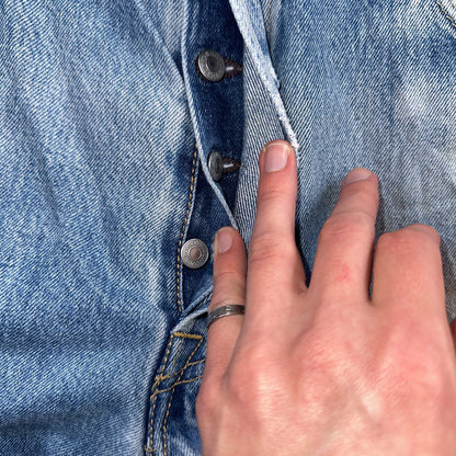 Levis 501 Y2K XX Straight Leg Jeans Blue VTG Med Wash 36x30 Act 35x28