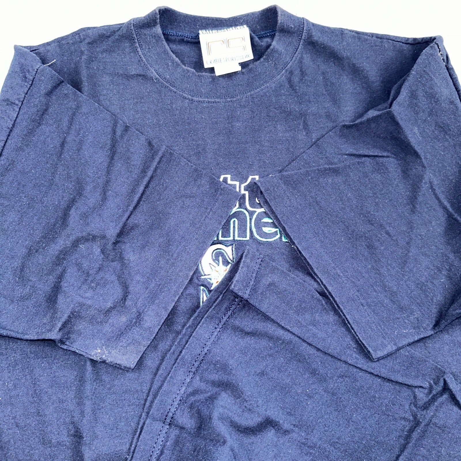 Seattle Mariners Crable Sportswear VTG T Shirt MLB Baseball 90s Single Stitch