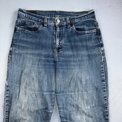 Vintage Levis 505 Straight Leg Jeans Womens 10 S Mis Blue USA 90s Y2K 29x28