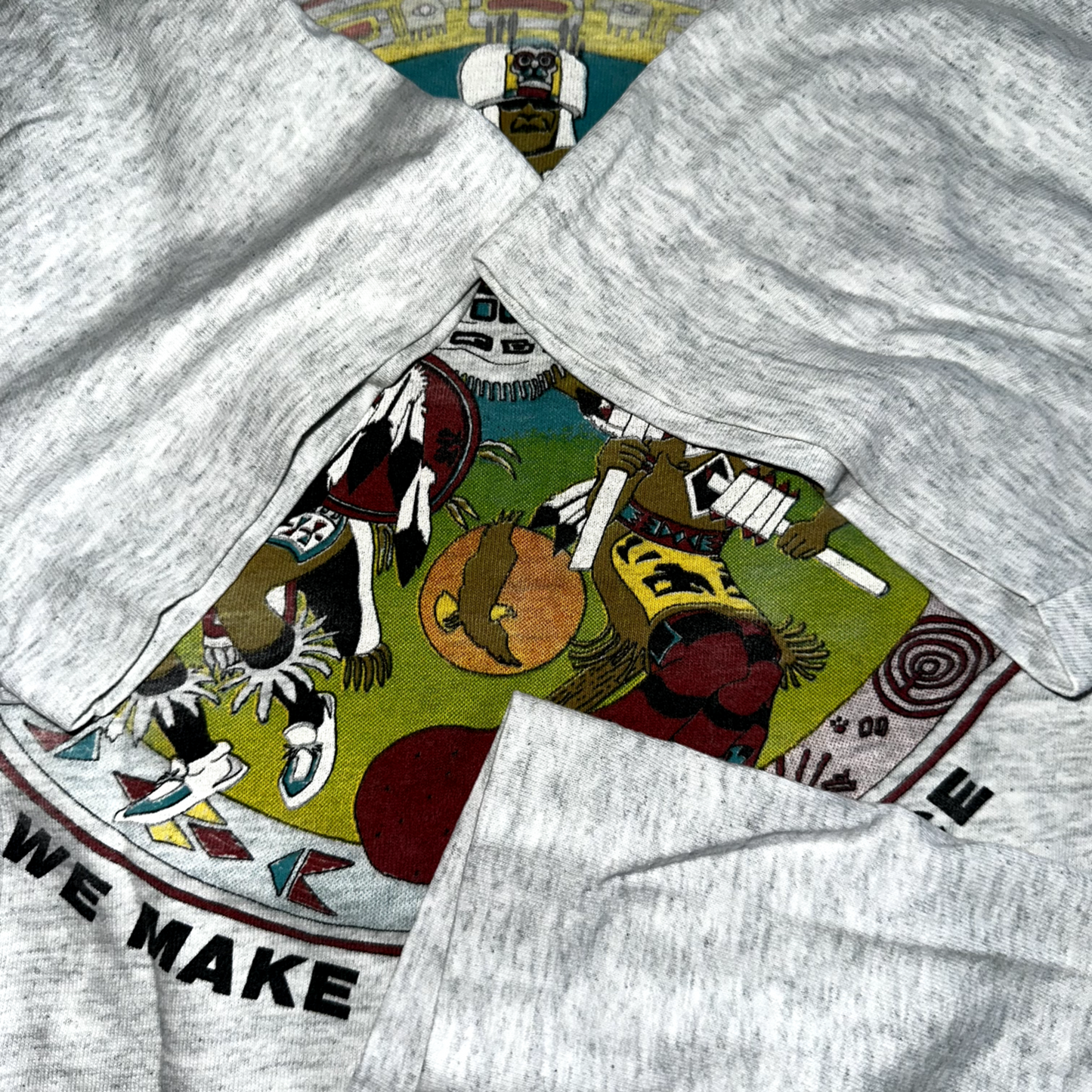 Knotts Indians Make Difference Vintage T Shirt Fruit Of The Loom USA 90s Tribal