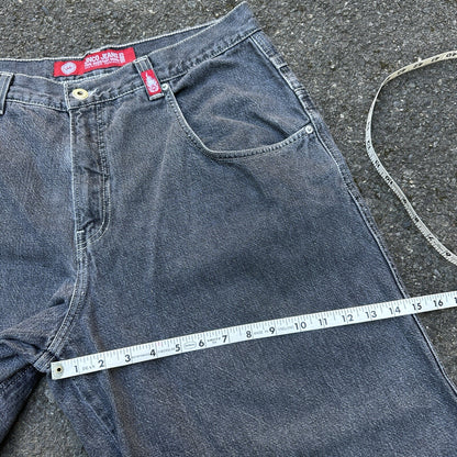VTG JNCO Jeans Men's 38x32 Y2K Skater Wide Leg Flaming Snakes Skate Emo Grunge