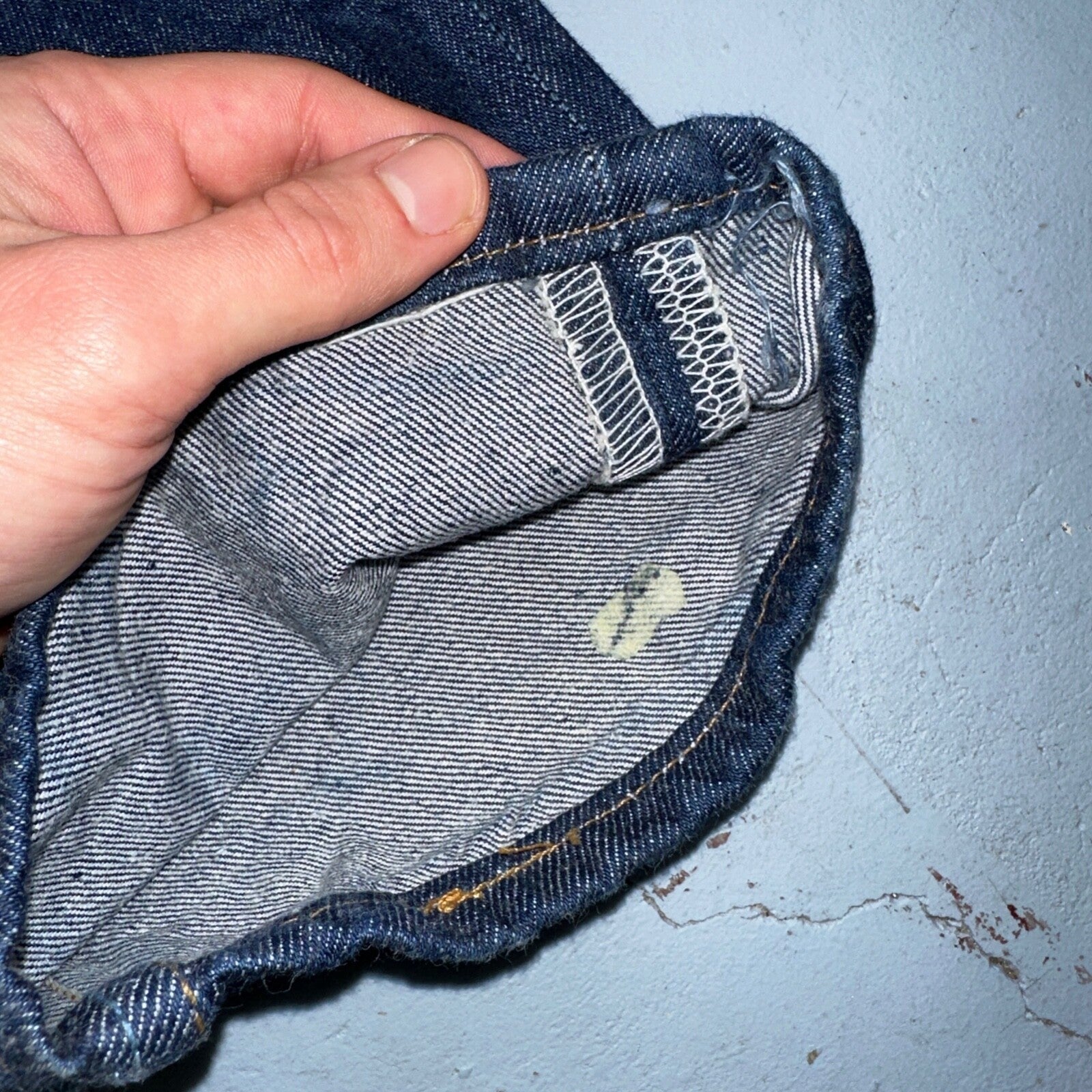 Levis 501 Vintage 90s USA XX Straight Leg Jeans Blue Dark Wash 34x32 Act 31x29