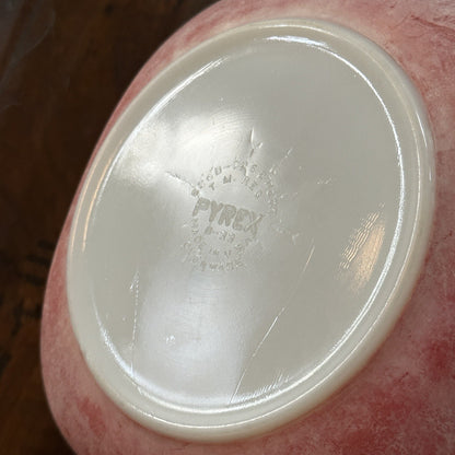 VTG RED PYREX 2.5 QT SQUARE CASSEROLE DISH 625B-025 Faded AMAZING