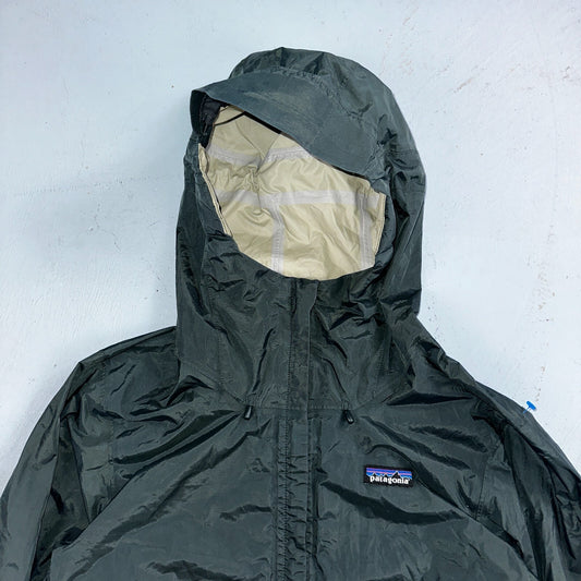 Patagonia Torrentshell Jacket Mens S Green H2No Hooded Hiking Outdoor Shell