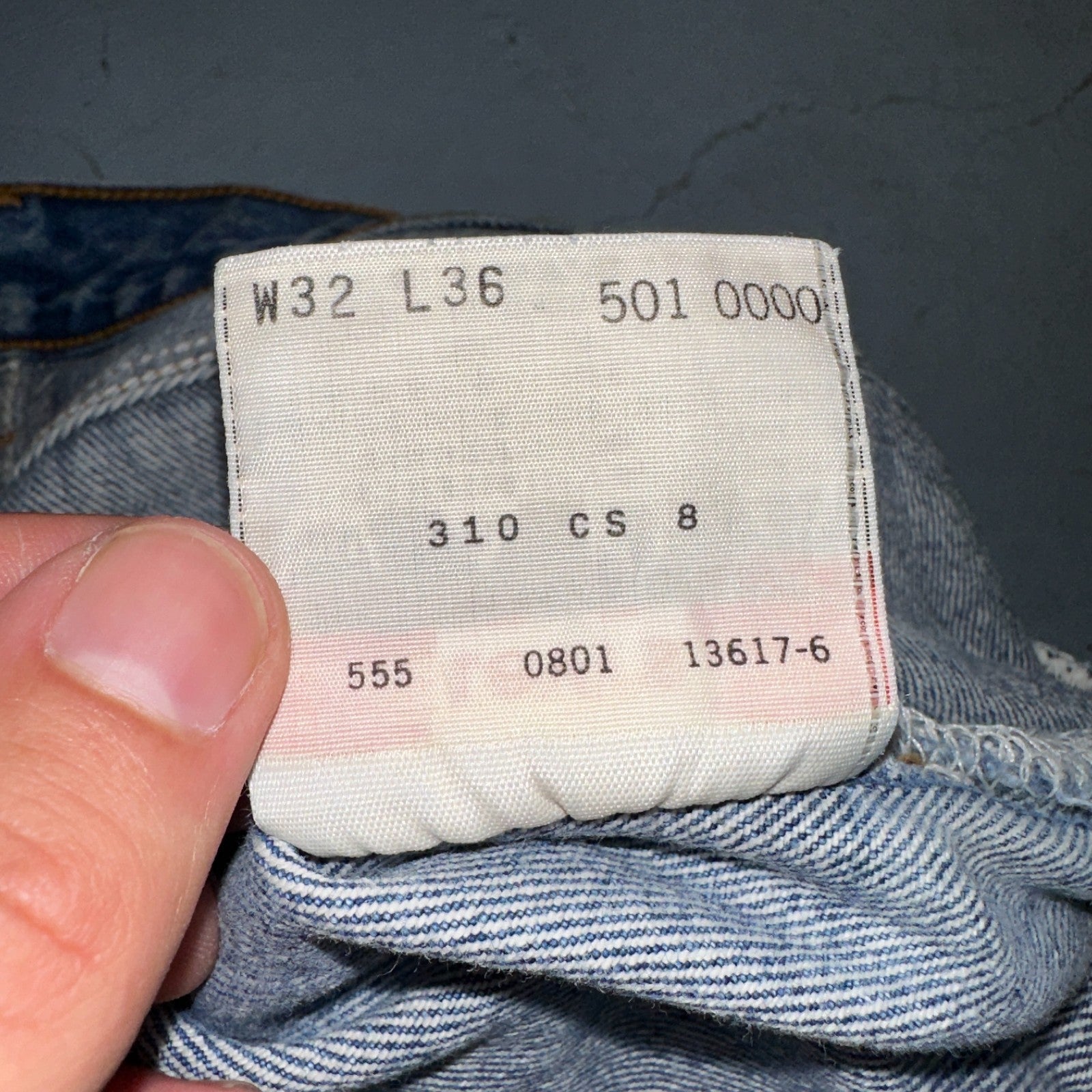 Levis 501 Vintage 90s USA XX Straight Leg Jeans Blue Med Wash 32x36 Act 29x32