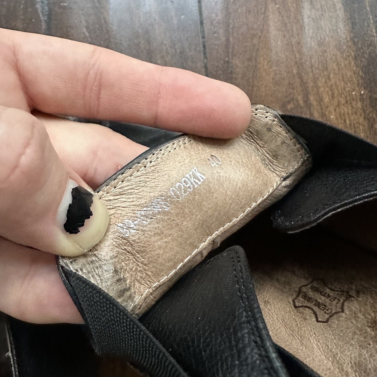 Zenden Genuine Leather Black Up Shoes 40 Euro Vtg Y2K Heels Mules Summer Dress