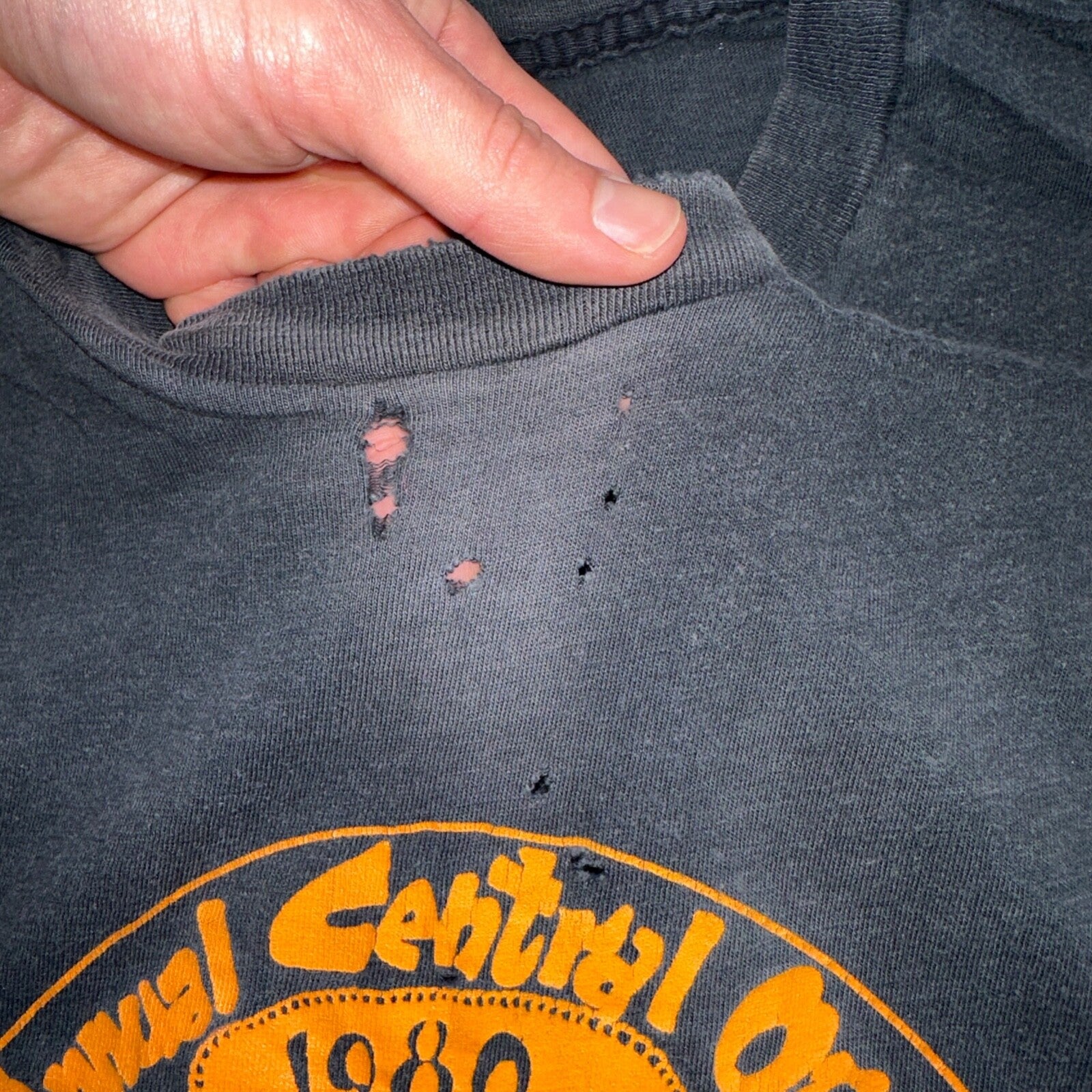 Street Rod Faded Thrashed VTG T Shirt Central Oregon Prineville Cars Racing 80s