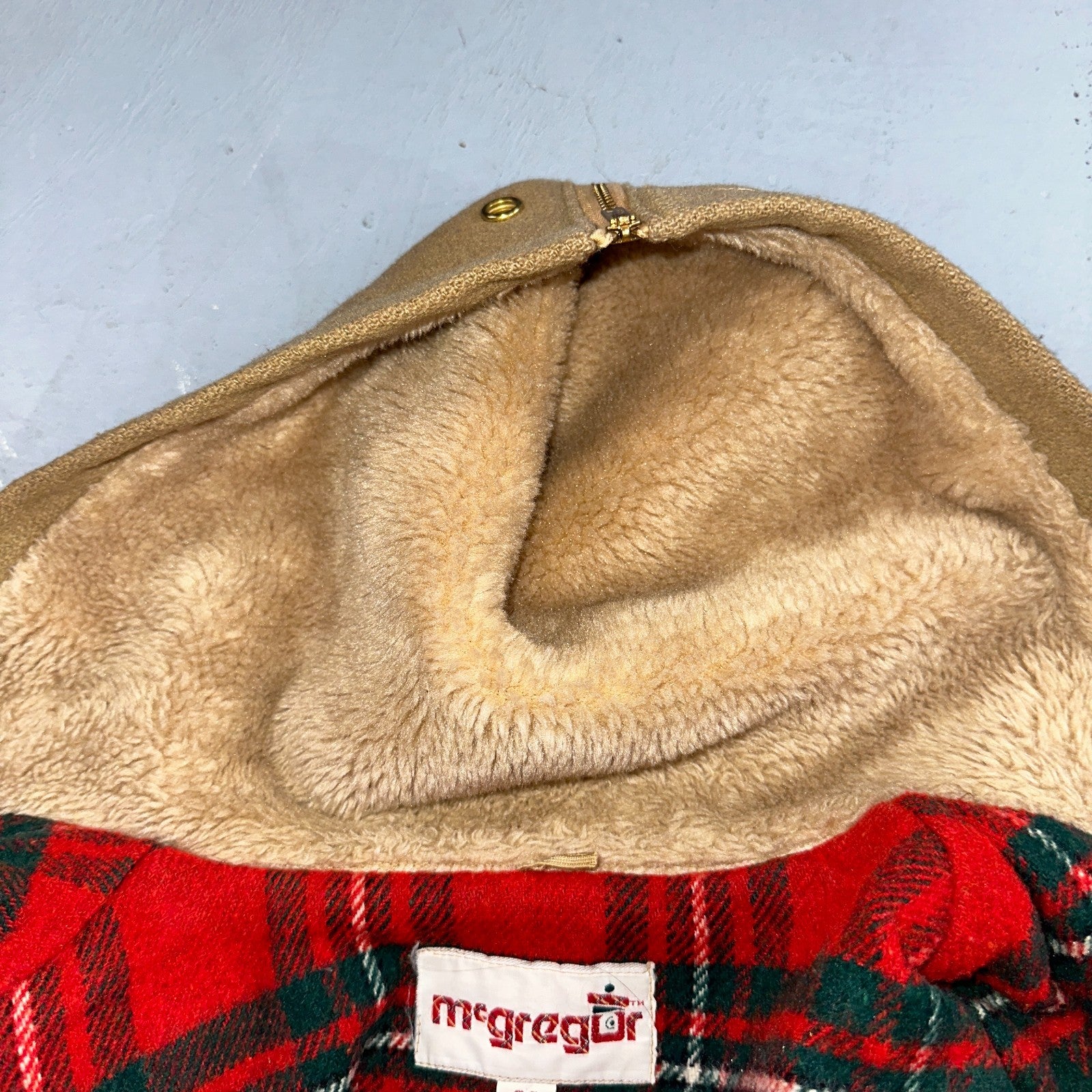 McGREGOR Sportswear VTG Sz 38 Wool Lined Hooded Field Ranch Jacket Coat 60s 70s