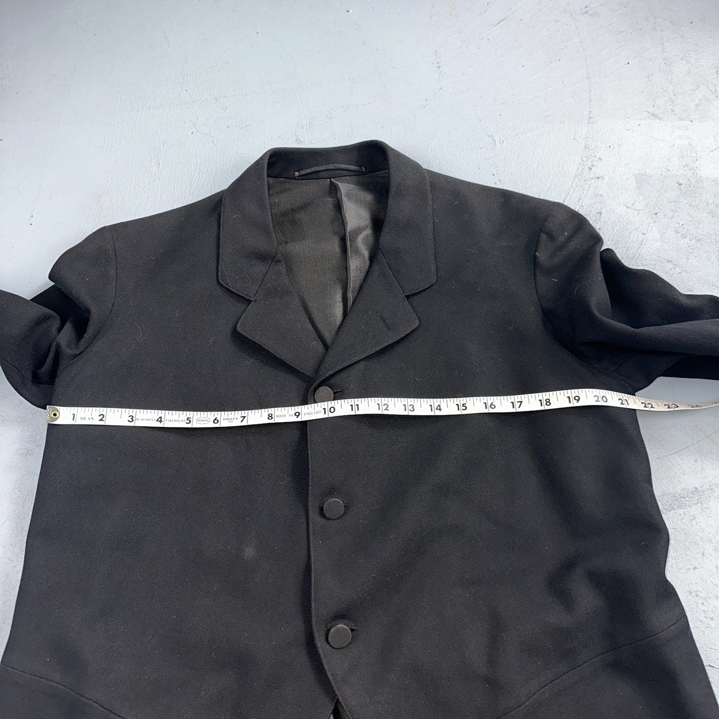 Antique 3 Pc Edwardian Morning Suit Black Wool Frock Coat Vest Pants 1890s 1900s