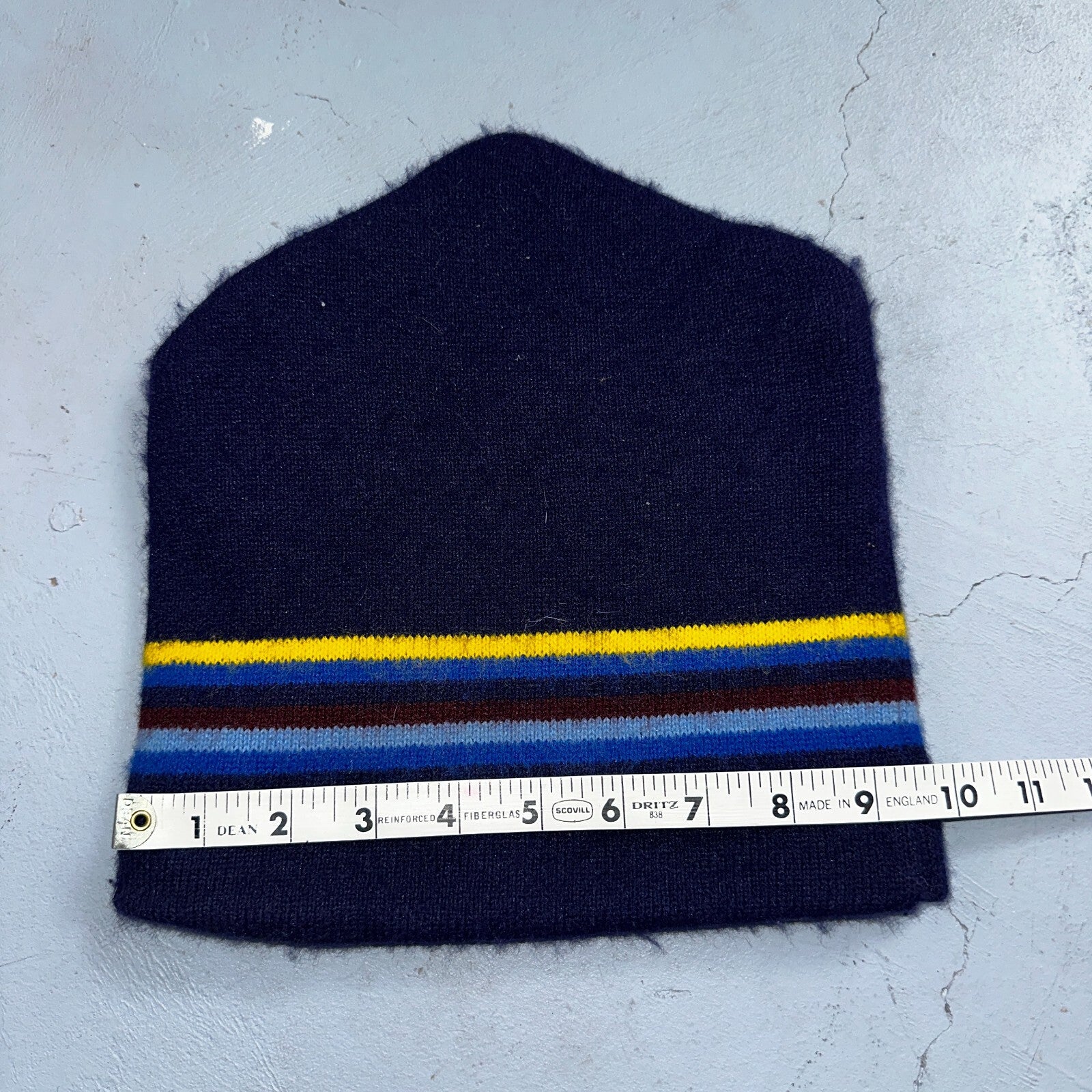 VTG 60s 70s Wool Knit Winter Beanie Hat OSFM Rockabilly Warm Grunge Basic Cozy