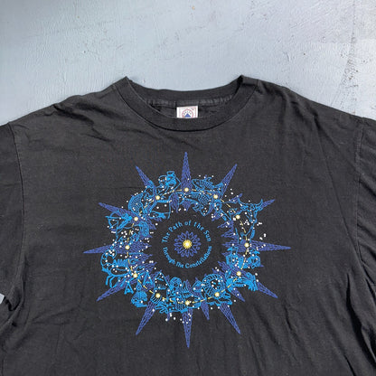 Constellations VTG T Shirt Animal Footprints Hippie Stoner Trippy Holistic Art