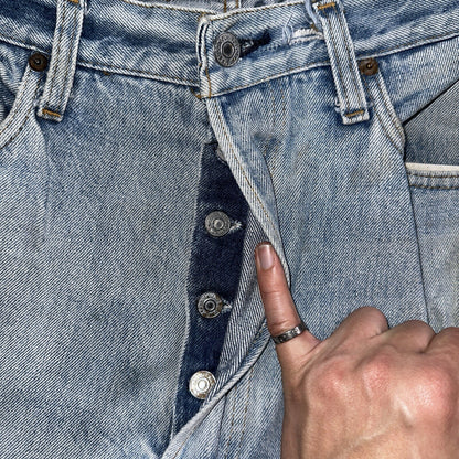 Levis 501 Vintage 80s Redline Selvedge USA XX Jeans Light Wash 36x31 Act 33x28