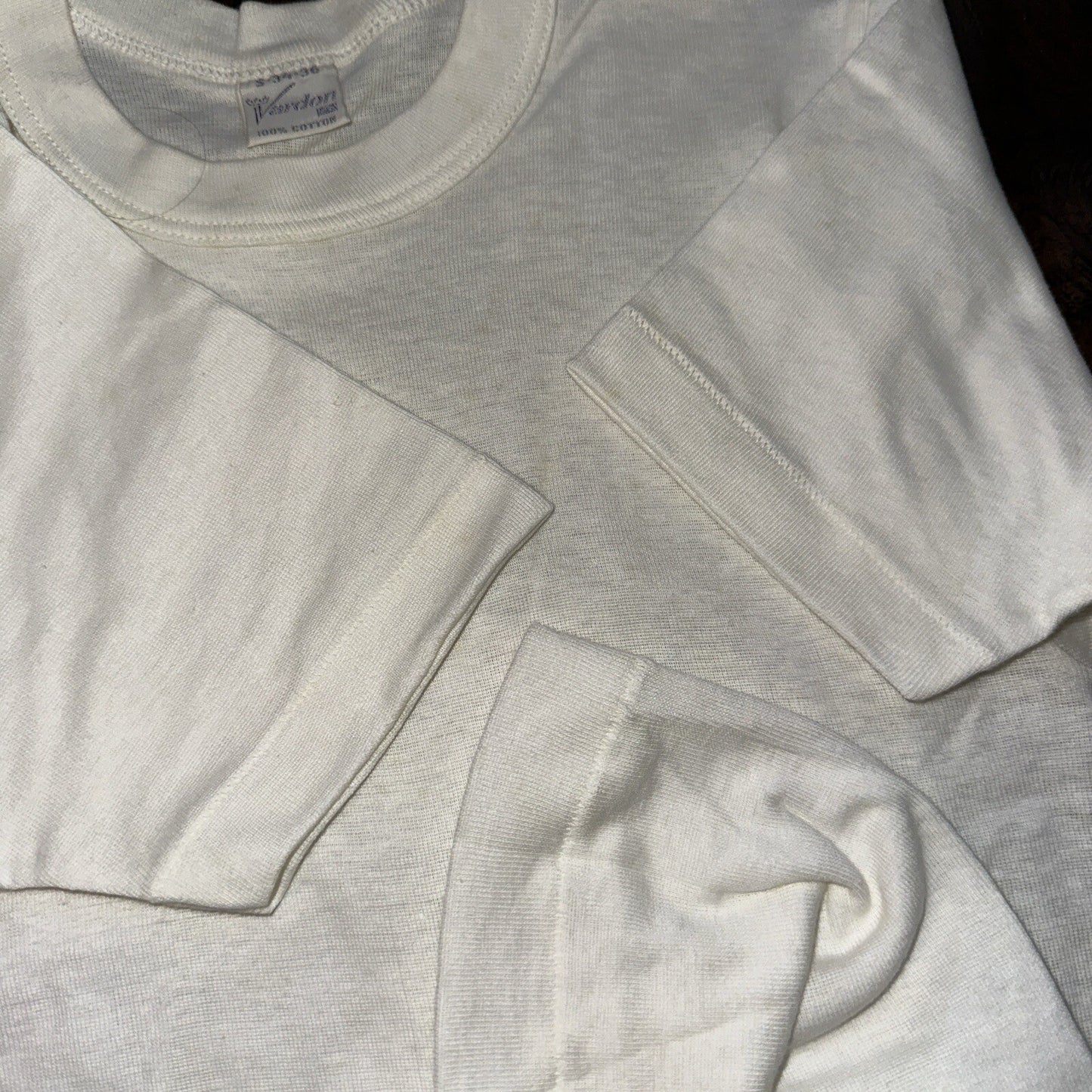 1960s Vardon Vintage White Blank T Shirt S Rockabilly Lot 6 Pack 60s 50s Hanes