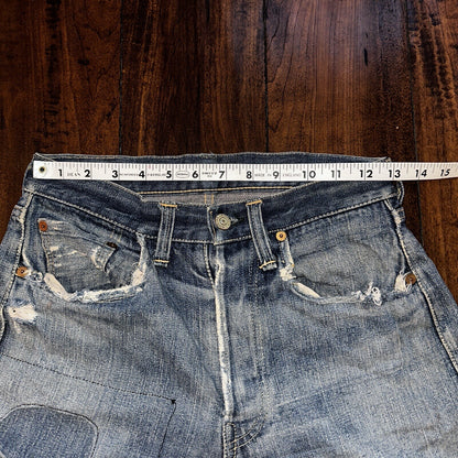 Levis 501 XX Big E True VTG 40s 50s Redline Selvedge Denim Jeans 1940s 25x26