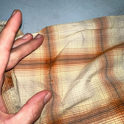 Patagonia Men's Button Down Short Sleeve Shirt S Organic Cotton Plaid Fall