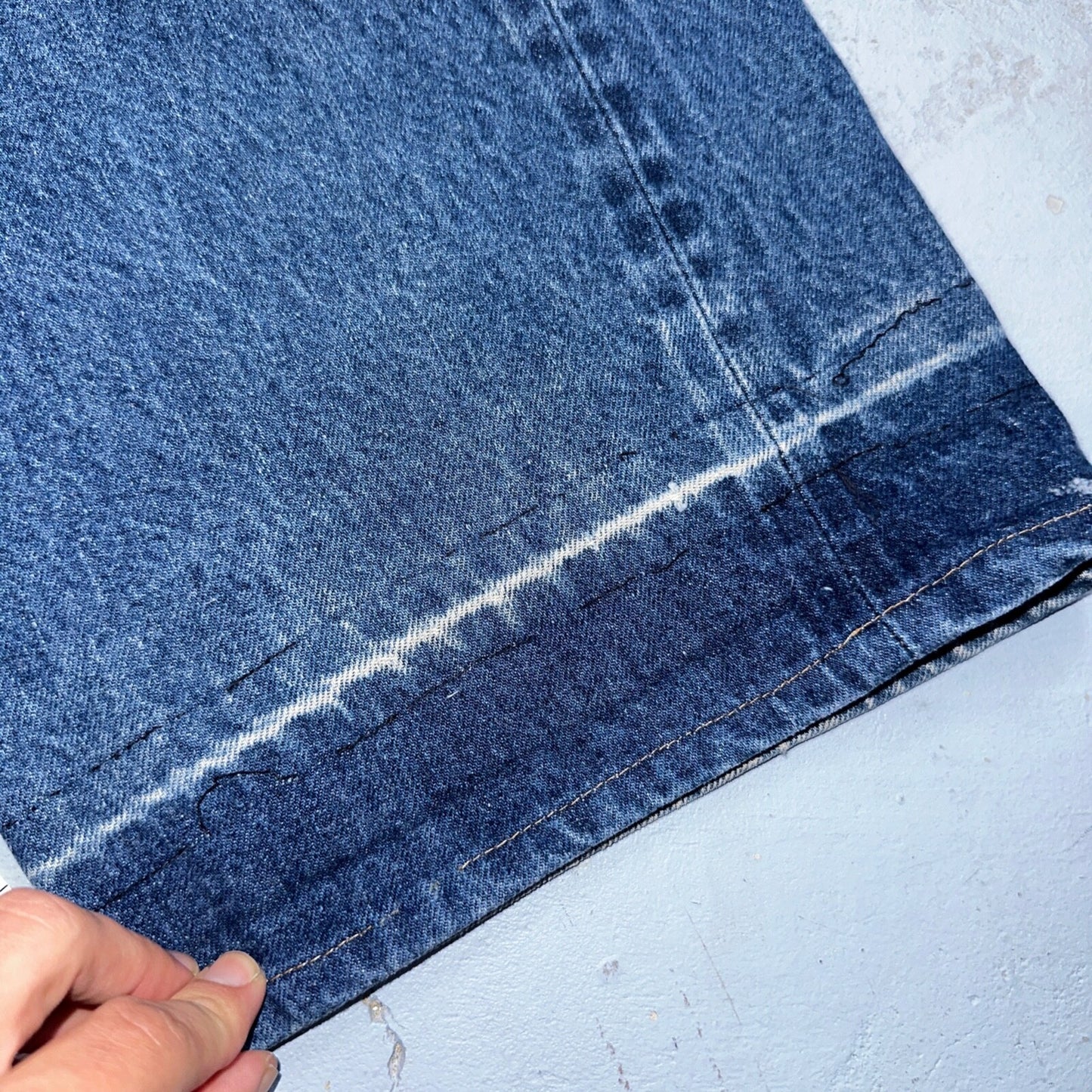 Levis 501 Vintage 80s Redline Selvedge USA XX Jeans Med Wash 48x32 Act 44x26