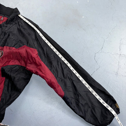 NFL SF San Francisco 49ers Fleece VTG Reversible Red & Black Jacket Size M