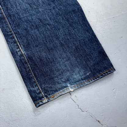 Levis 501 Y2K XX Straight Leg Jeans Blue VTG Dark Wash 40x32 Act 40x31