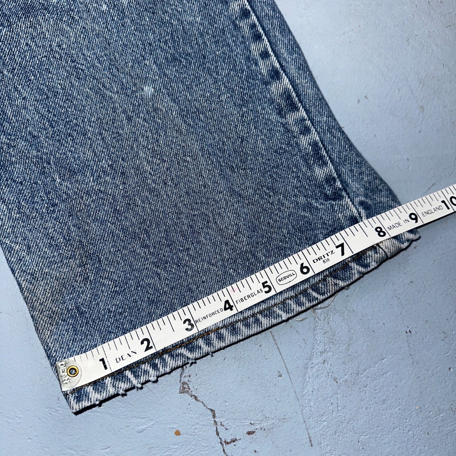 Levis 517 Vintage 80s USA Boot Cut Leg Jeans Light Wash Orange Tab Act 32x30