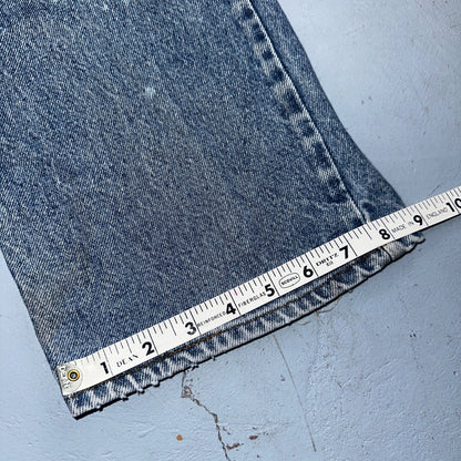 Levis 517 Vintage 80s USA Boot Cut Leg Jeans Light Wash Orange Tab Act 32x30