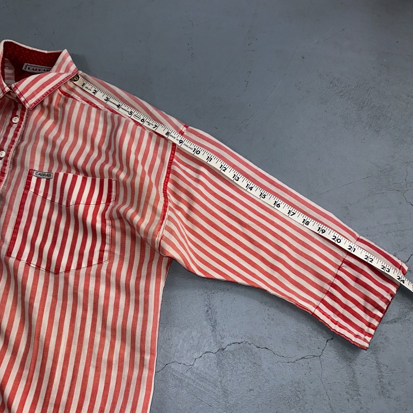 Cabrais Button Up Shirt Womens XL Multicolor Long Sleeve Collared Striped 90s