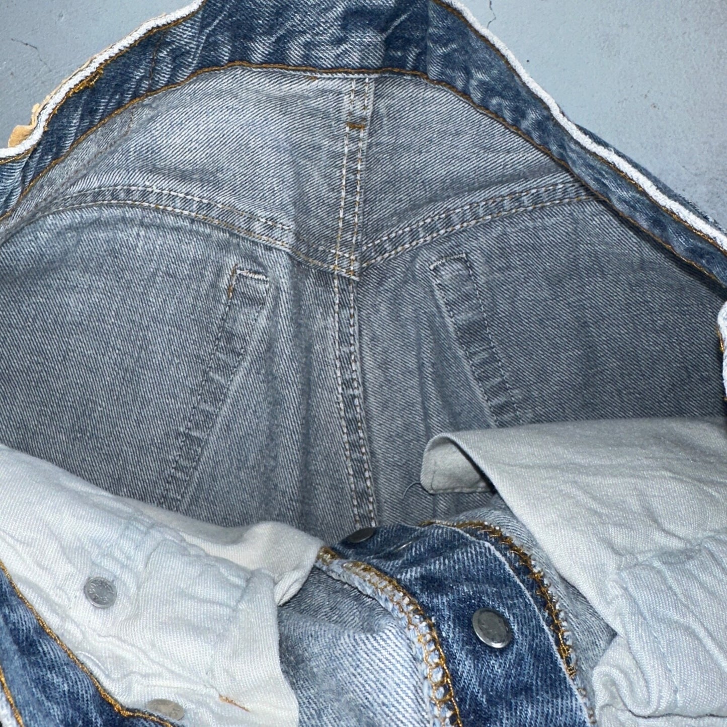 Levis 501 Vintage 80s USA XX Straight Leg Jeans Blue Light Wash Act 31x32