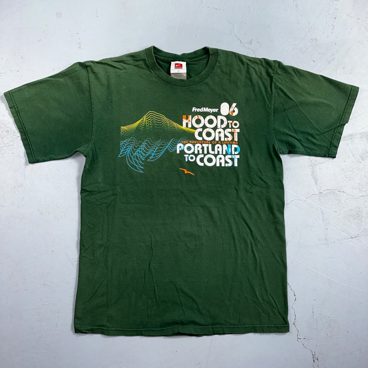 Nike Hood To Coast 2006 Y2K VTG T Shirt Promo Running Race Official Oregon PDX