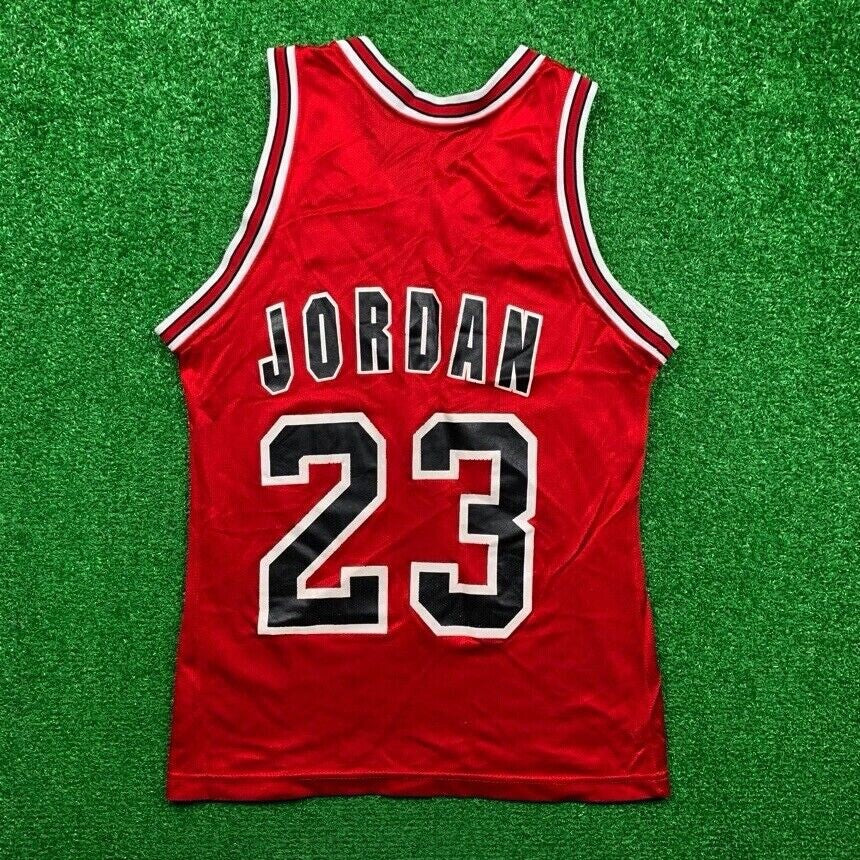 Vintage Champion Chicago Bulls Michael Jordan Jersey NBA Basketball 90s 23 Nike